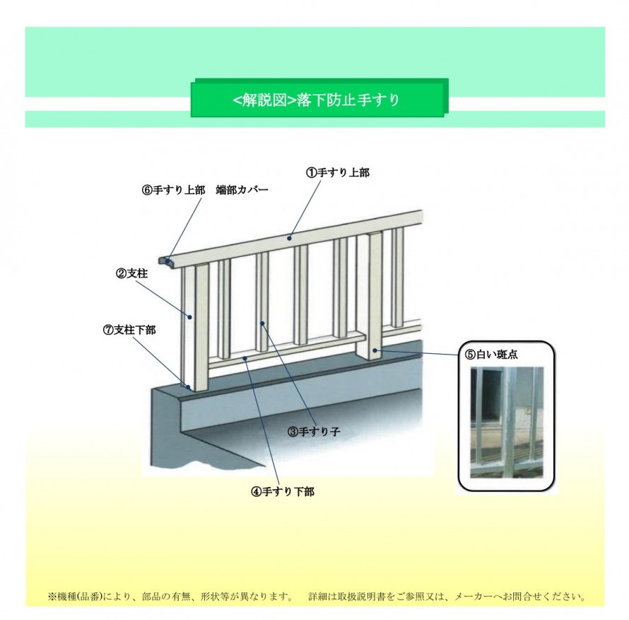 外装まわり/墜落防止手すり